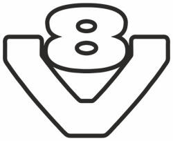  Scania V8 kamion matrica