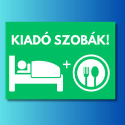  Kiadó szobák tábla