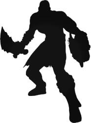  God of War Kratos "1" matrica