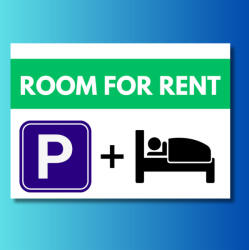  Room for rent tábla