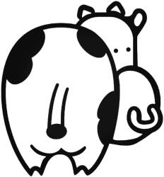  Vicces tehén matrica