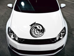  Tekeredő sárkány tuning matrica (30x30 cm)