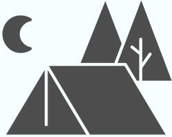  Kempinglehetőség piktogram matrica