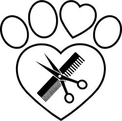  Díszes kutyakozmetika piktogram matrica