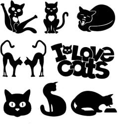  Vicces macskák matrica