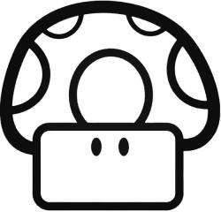  Paper Mario Gomba "2" matrica