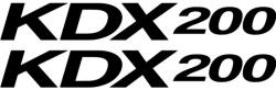  Kawasaki KDX 200 matrica készlet