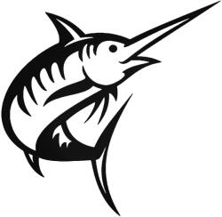  Nyársorrú hal "1" matrica