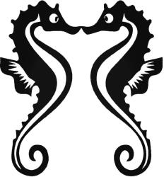  Tengeri csikók matrica