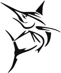  Nyársorrú hal "3" matrica