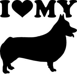  I love my Corgi matrica