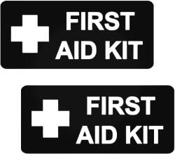  2 db First AID felirat "1" - Szélvédő matrica