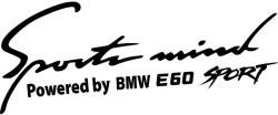  Sports mind BMW E60 matrica