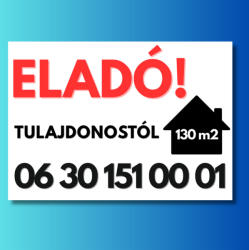  Eladó tulajdonostól tábla