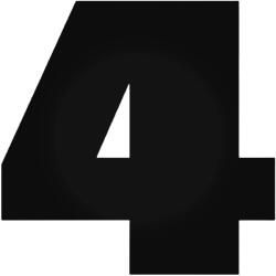  4-es szám "1" matrica