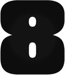  8-as szám "1" matrica