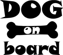 Dog on board matrica