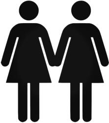  Női pár autómatrica