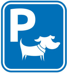 Kutyaparkoló piktogram matrica