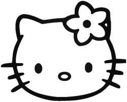 Hello Kitty matrica fej 1