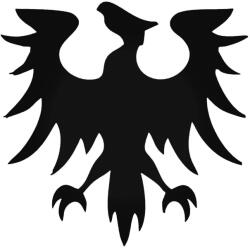  Madár jel "1" matrica