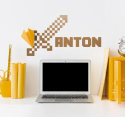  Minecraft matrica egyedi névvel