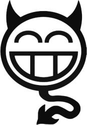  Röhögő Smiley matrica