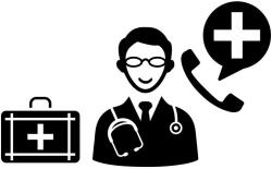  Telefonos orvos piktogram matrica