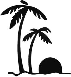  Pálmák és naplemente Autómatrica