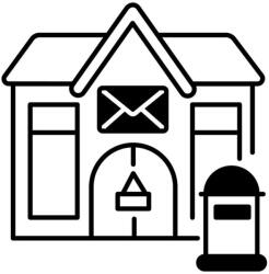  Posta jelzés matrica