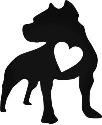  Pit bull szívvel matrica