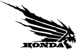 Honda halálfej szárny matrica