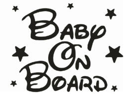  Walt Diseny Baby on board matrica