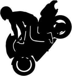  Elsőkerék motor matrica