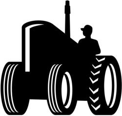  Traktorvezető piktogram matrica