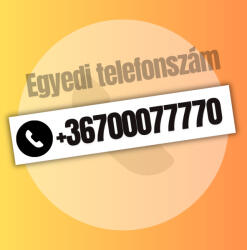  Egyedi telefonszám matrica