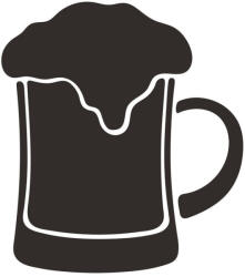  Söröző piktogram matrica