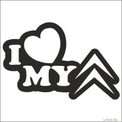  I Love My Citroen matrica