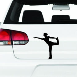  Tornázó nő matrica