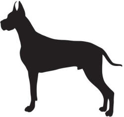  Német dog matrica 0