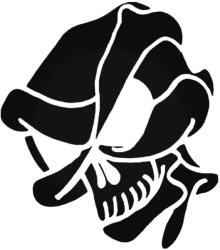  Agresszív koponya matrica