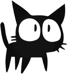  Nagy szemű kiscica matrica