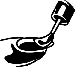  Műkörmös jelzés matrica