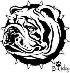  Bulldog matrica 30 cm