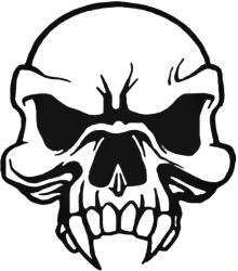  Vámpírkoponya "1" matrica