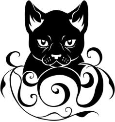  Díszes macska matrica 10