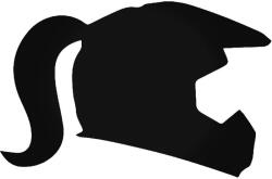  Motoros lány matrica