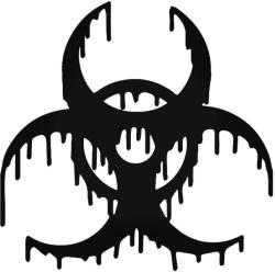  Folyós Biohazard matrica