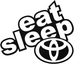  Eat Sleep Toyota "1" matrica