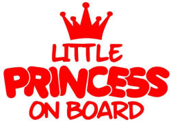  Little princess Baby on board matrica